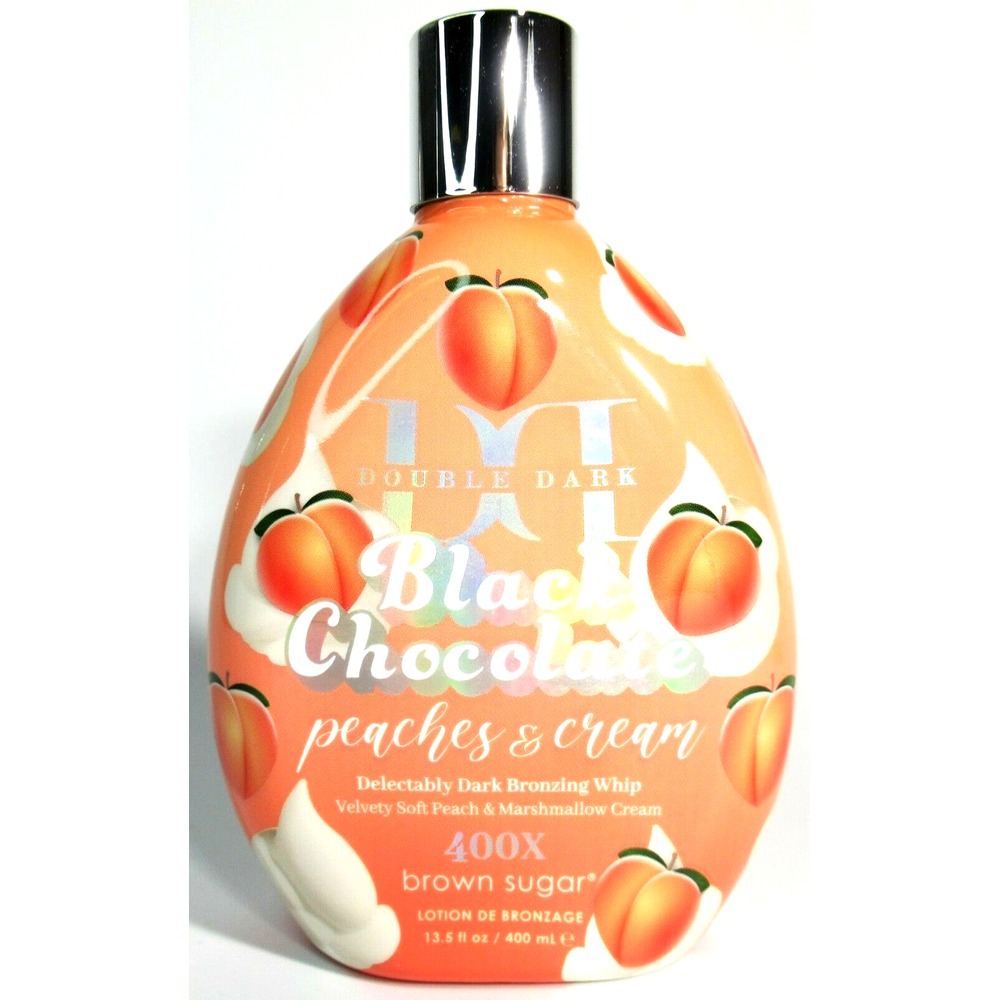 DD Black Chocolate Peaches & Cream Brown Sugar Tan Lotion 13.5 oz 400X‎ Bronzing